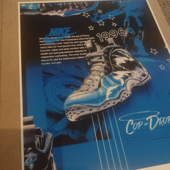 BRAND NEW! PENNY HARDAWAY 1996 BASKETBALL SHOES 8.5x11 ULTRA GLOSSY ART POSTER! - Picture 3 of 9